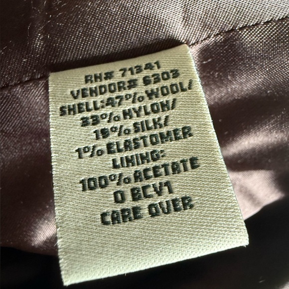 L.L. Bean Women’s Brown Blazer Wool/Silk Blend Tailored Fit Notched Lapels L - Picture 10 of 10